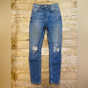 RE/DONE Originals Vintage Ultra High Rise Blue Jeans